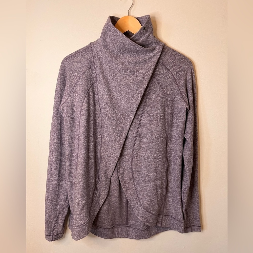 Lululemon Rulu Rally Wrap Heathered Graphite Purple 4 - Picture 9 of 13